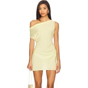 LIONESS Sweetheart Mini Dress in Butter